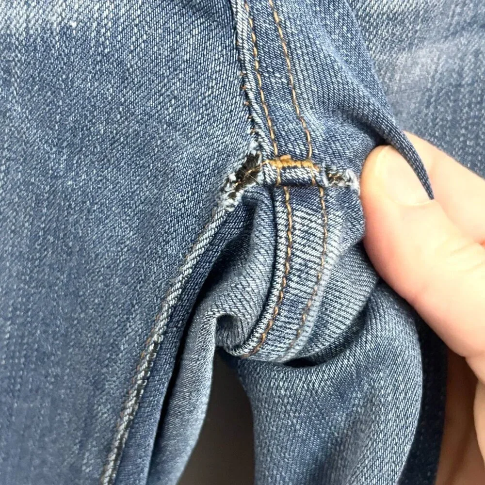 High Rise Madewell Medium Blue Denim Skinny Roadtripper Jeans - sz 27 - Picture 5 of 13